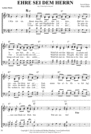 Thumbnail Ehre sei dem Herrn - Noten für Chor