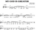 Thumbnail My God is greater - Sheet music for Choir