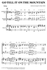 Thumbnail Go tell it on the mountains - Piano Sheet Music