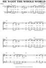Thumbnail He's got the whole world - Sheet Music