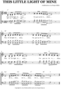 Thumbnail This little light of mine (Sheetmusic)