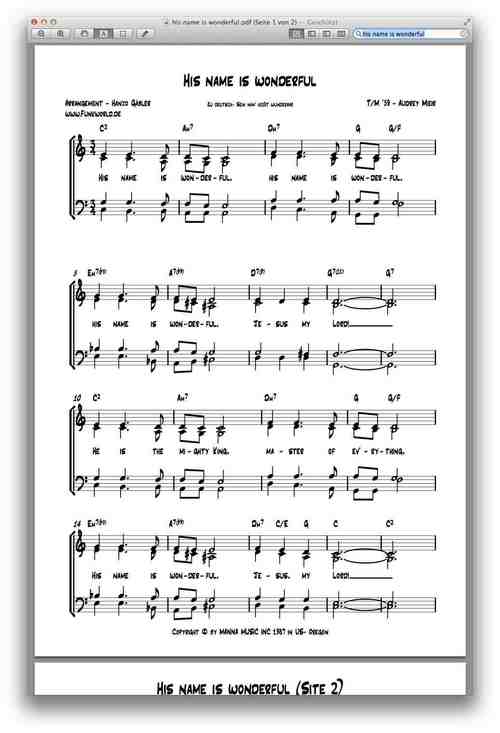 Product picture His name is wonderful