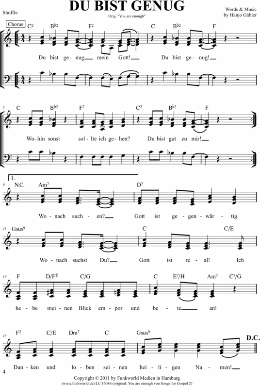 Product picture Du bist genug - Deutscher Gospel