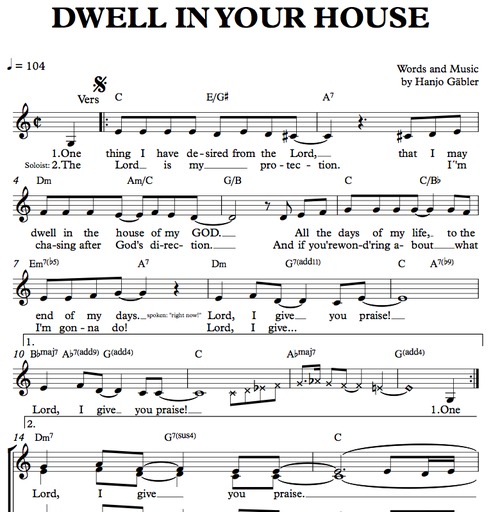 Product picture Dwell in your house - Choir Sheet Music