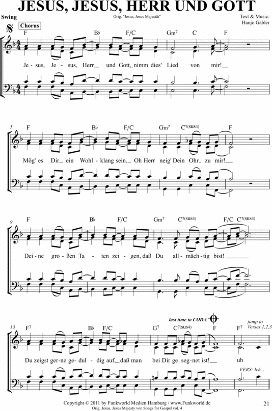 Product picture Jesus Jesus Herr und Gott - Deutscher Gospel