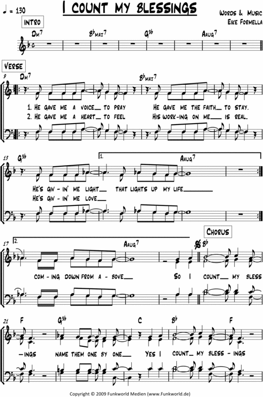Product picture Count my blessings - Eike Formella - Scores for Gospelchoirs