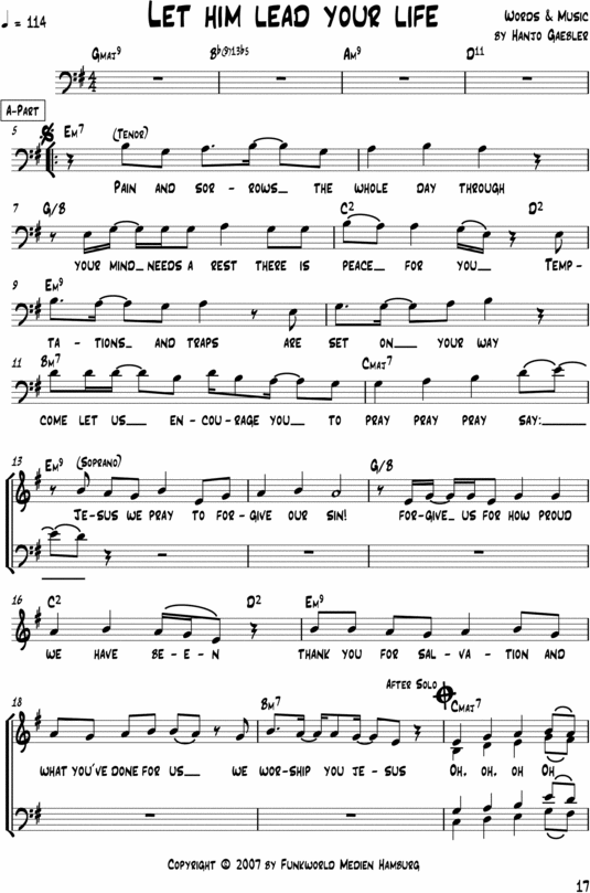 Product picture Let him lead your life