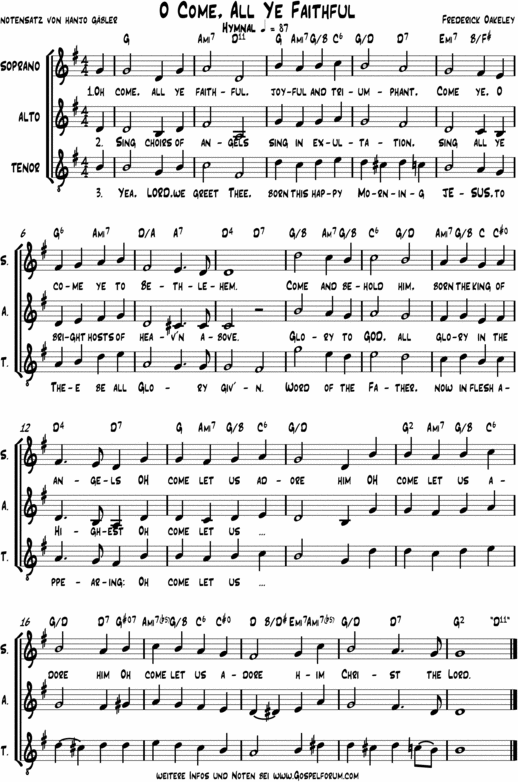 Product picture Oh come all ya faithful- Christmassong